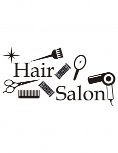 Corte de Vinil letras Hair...