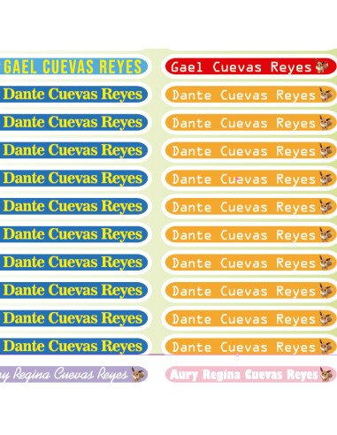 ETIQUETAS ESCOLARES - STICKERS...