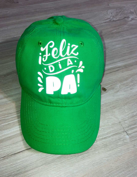 gorra personalizada con vinil reflejante