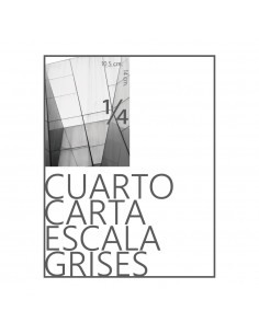 millar de volantes cuarto de carta frente color reverso escala de grises 2