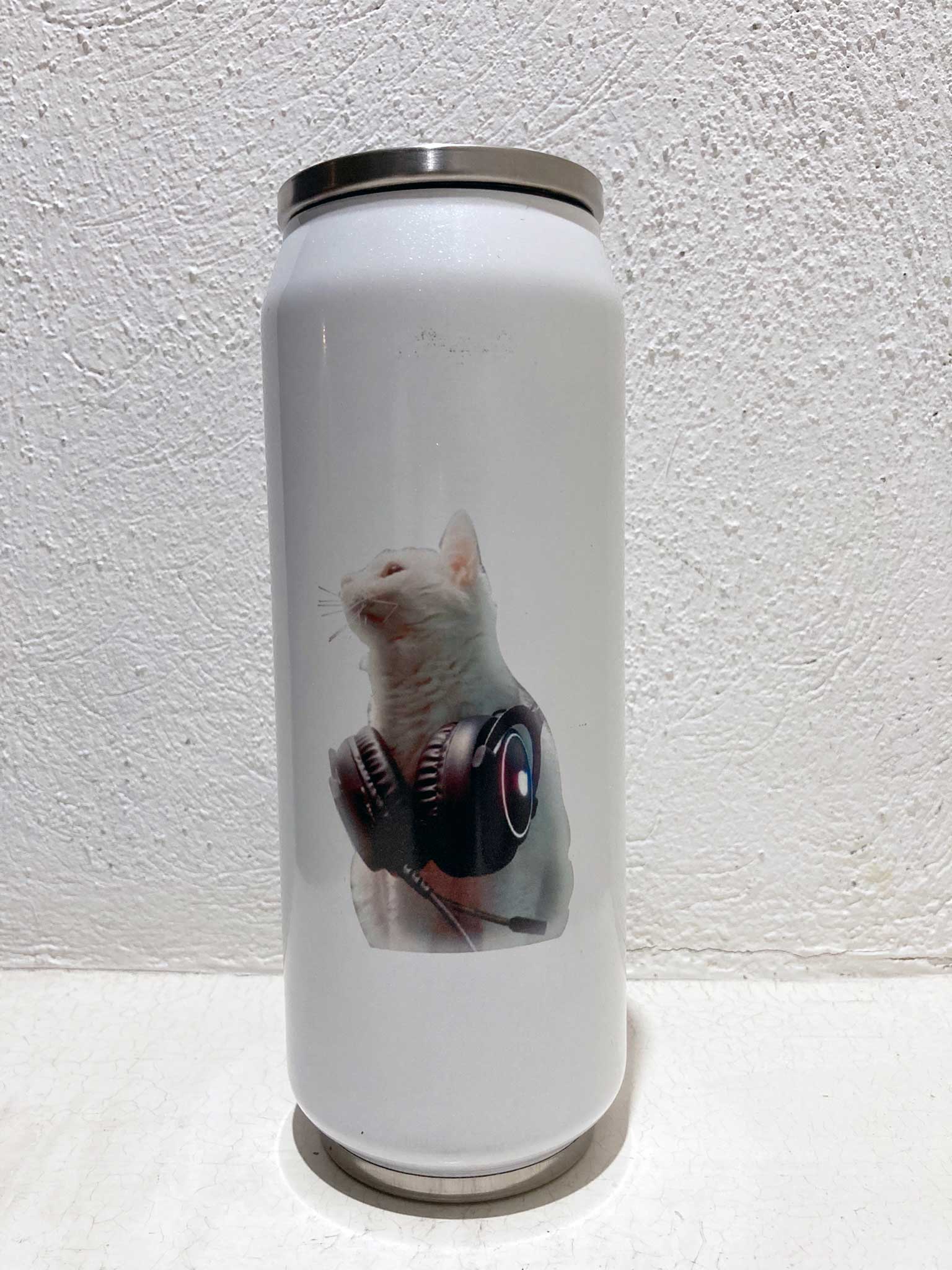 termo con imagen de gatito